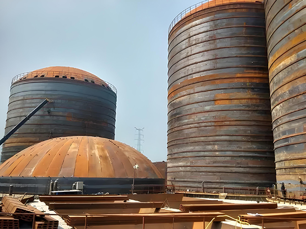 大石桥焦粉钢板仓